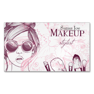 Makeup Artist Affärskort Magnetiska Visitkort