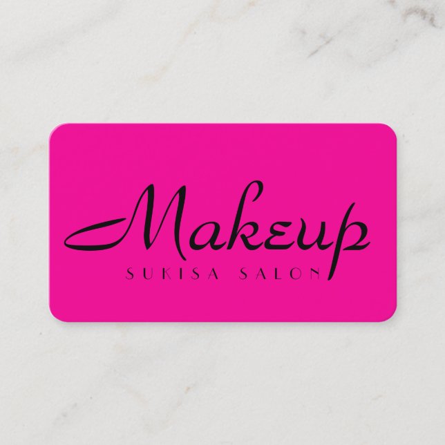 Makeup Artist-Affärskort Visitkort (Framsida)