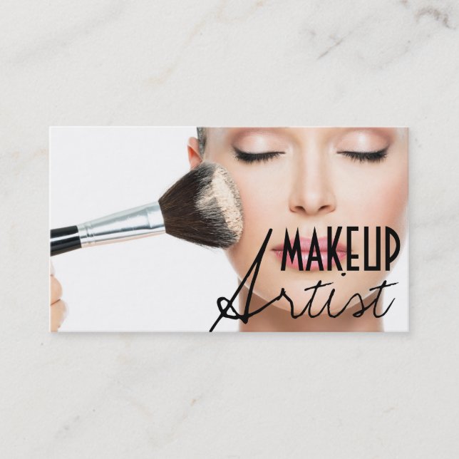 Makeup Artist Affärskort Visitkort (Framsida)