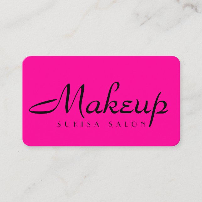 Makeup Artist-Affärskort Visitkort (Framsida)