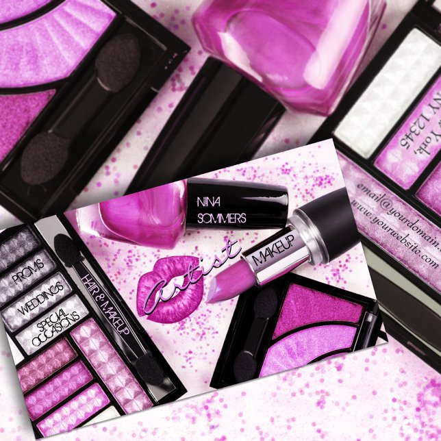 Makeup Artist Affärskort Visitkort (Skapare uppladdad)