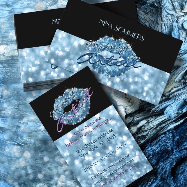 Makeup Artist Affärskort Visitkort (Skapare uppladdad)