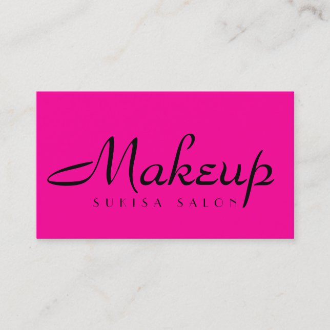 Makeup Artist-Affärskort Visitkort (Framsida)