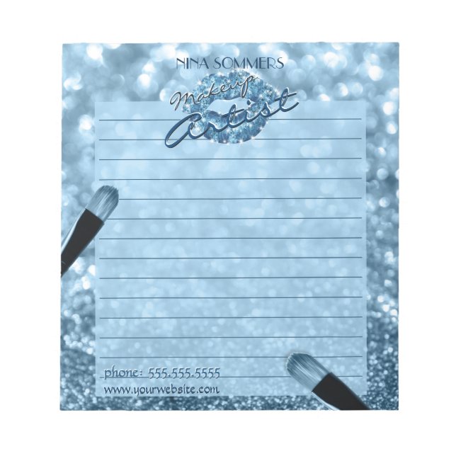 Makeup Artist Anteckningsblock (Framsida)