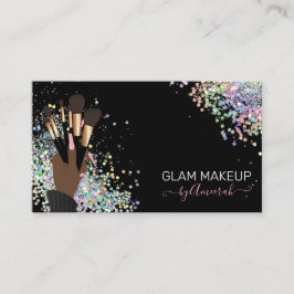 Makeup Artist Beautician Beauty Salon Holografiska Visitkort