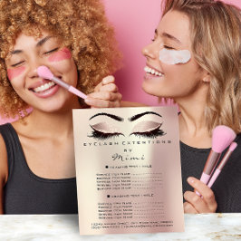 Makeup Artist Beauty Brown Lash Flyer Ro Spark