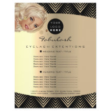 Makeup Artist Beauty Guld Black Logotyp Hair Pris
