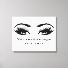 Makeup Artist Beauty Lash Extension Grått Grått Canvastryck