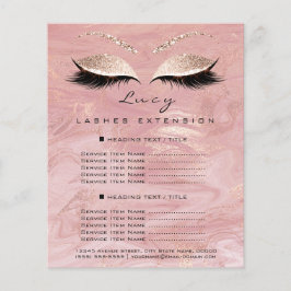 Makeup Artist Beauty Lash Glitter Pris List Marbl Flygblad