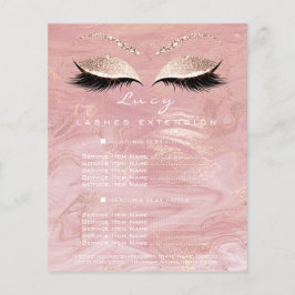 Makeup Artist Beauty Lash Glitter Pris List Marbl Flygblad