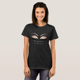 Makeup Artist Beauty Lash Studio Ro Black T Shirt