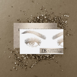 Makeup Artist Beauty Professionell | ELEGANT GULD Visitkort