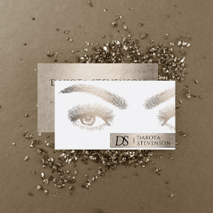 Makeup Artist Beauty Professionell ELEGANT GULD Visitkort
