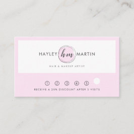 Makeup Artist/Beauty Salon Anpassningsbar Logotyp Lojalitetskort
