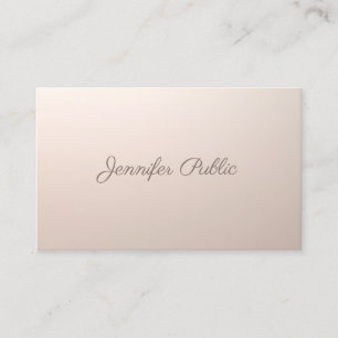 Makeup Artist Beauty Salon Calligraphy Chic Visitkort