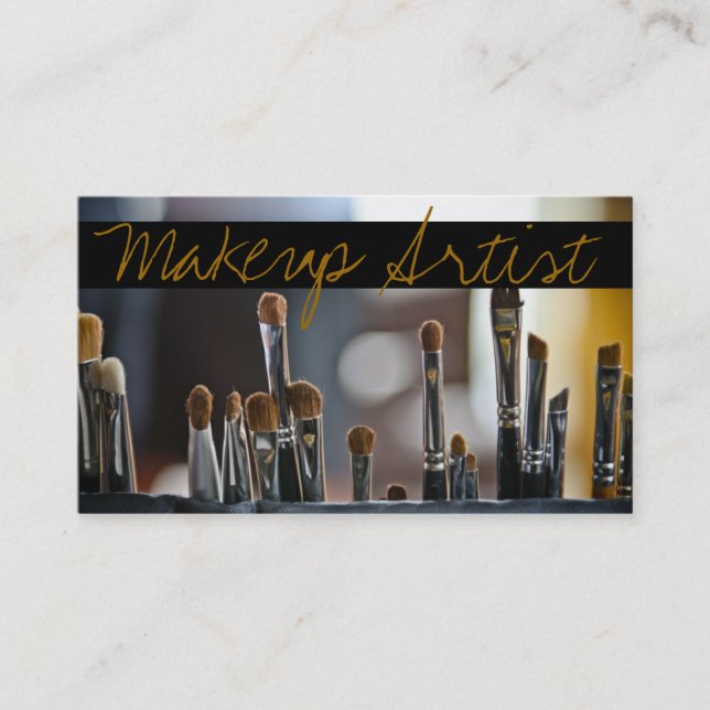 Makeup Artist, Beauty, Salon, Cosmetolog Visitkort (Framsida)