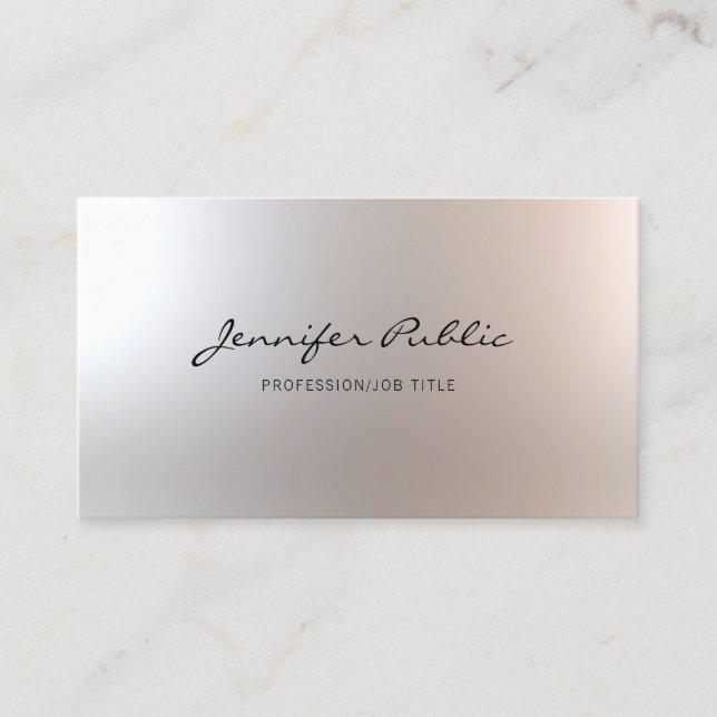 Makeup Artist Beauty Salon Elegant Glamor Plain Visitkort (Framsida)