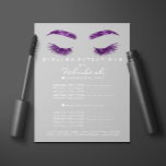 Makeup Artist Beauty Salon Flyer SPA Grått<br><div class="desc">FlamorenceK lyxskönhetsalonger</div>