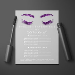 Makeup Artist Beauty Salon Flyer SPA Grått