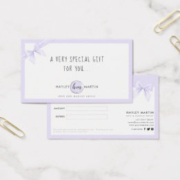 Makeup Artist Beauty Salon Gift-certifikat Visitkort