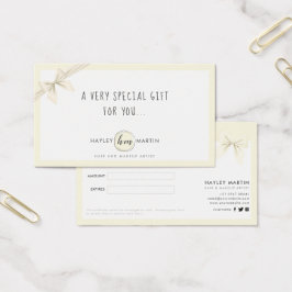 Makeup Artist Beauty Salon Gift-certifikat Visitkort