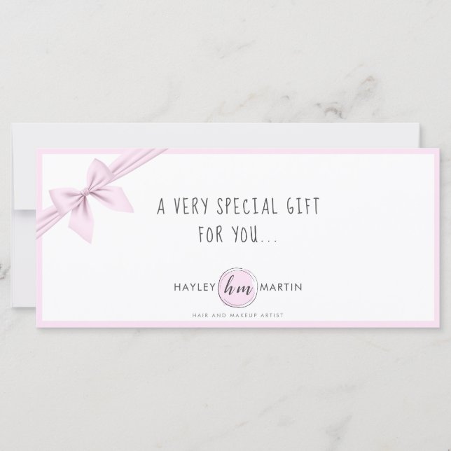Makeup Artist Beauty Salon Gift-kort (Framsida)