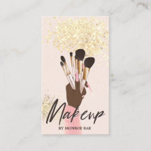 Makeup Artist Beauty Salon Glam Rosa Guld Cream Bu