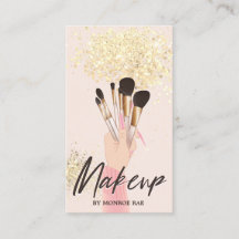 Makeup Artist Beauty Salon Glam Rosa Guld Cream