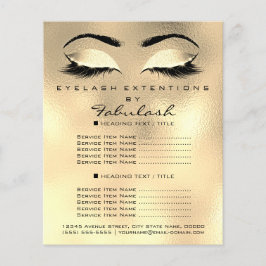 Makeup Artist Beauty Salon Glitter Flyer