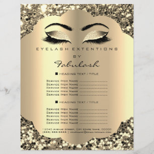 Makeup Artist Beauty Salon Glitter Flyer Pris