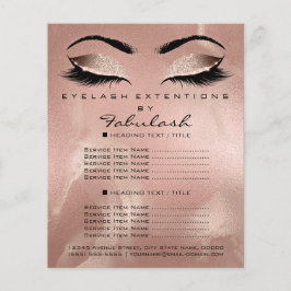 Makeup Artist Beauty Salon Glitter Flyer Smala