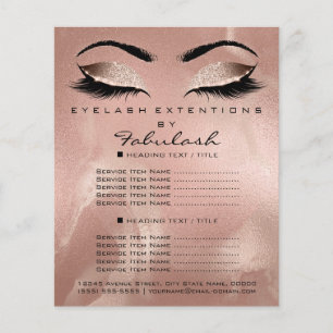 Makeup Artist Beauty Salon Glitter Flyer Smala