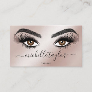 Makeup artist Beauty Salon Lash Extension Feather Visitkort