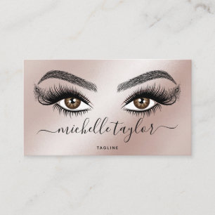 Makeup artist Beauty Salon Lash Extension Feather Visitkort