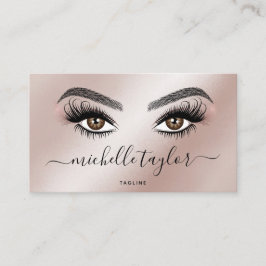 Makeup artist Beauty Salon Lash Extension Feather Visitkort