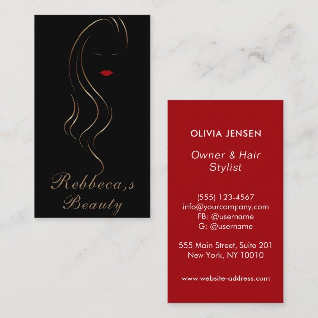 Makeup artist Beauty Salon Lash Extension wink öga Visitkort (Fram/baksida)