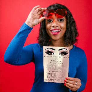 Makeup Artist Beauty Salon Lash Flyer Brown Ro