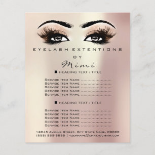 Makeup Artist Beauty Salon Lash Flyer Ro