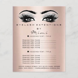 Makeup Artist Beauty Salon Lash Flyer Ro Grått