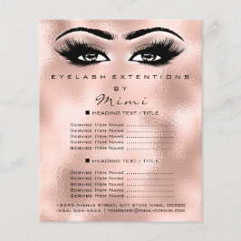 Makeup Artist Beauty Salon Lash Flyer Ro Rosa