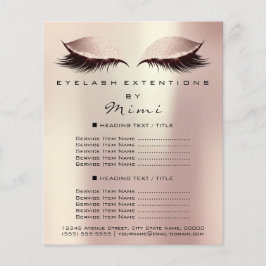 Makeup Artist Beauty Salon Lash Flyer Ro Spark