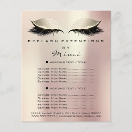 Makeup Artist Beauty Salon LashFlyer Ro Flygblad