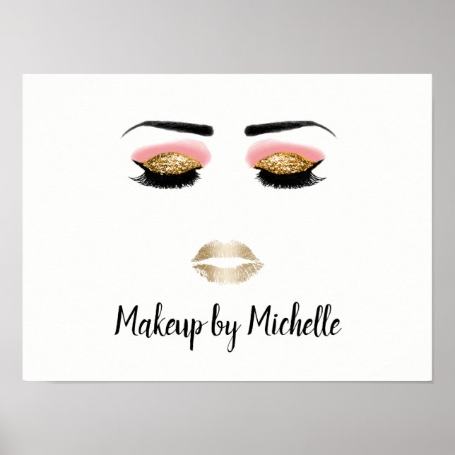 Makeup Artist Beauty Salon Poster (Framsidan)