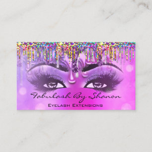 Makeup Artist Brow Eyelash Rosa Drives Holograph Visitkort