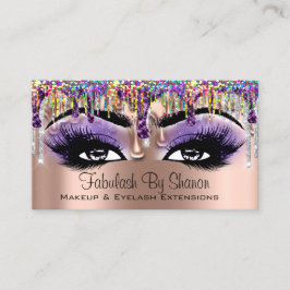 Makeup Artist Brow Lila Holograph Dricks Lash Visitkort