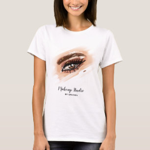 Makeup Artist Brown Ögon Long Lash T Shirt