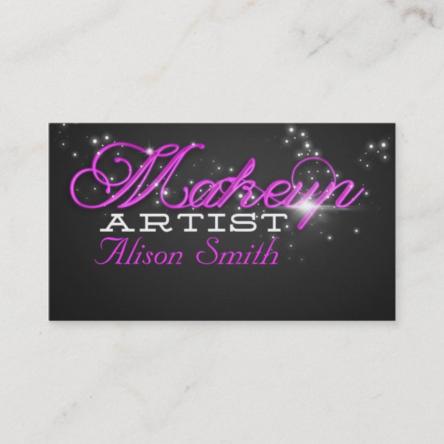 Makeup Artist business card Visitkort (Framsida)