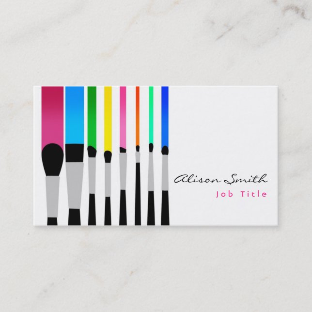 Makeup artist Business card Visitkort (Framsida)