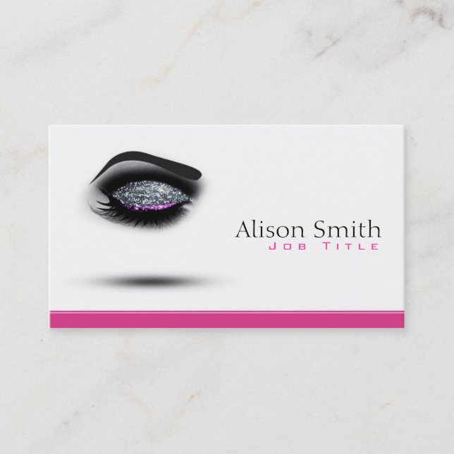 Makeup artist Business card Visitkort (Framsida)