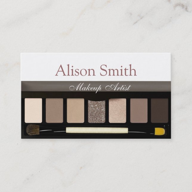 Makeup Artist business card Visitkort (Framsida)